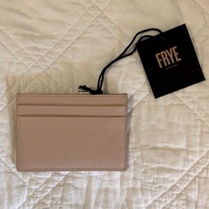 Blush pink Frye card case